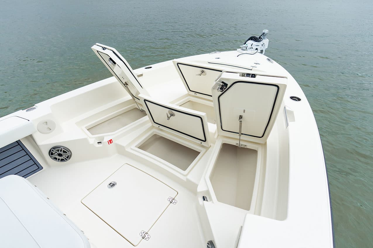 Bow Storage on Pathfinder 2600 TRS.